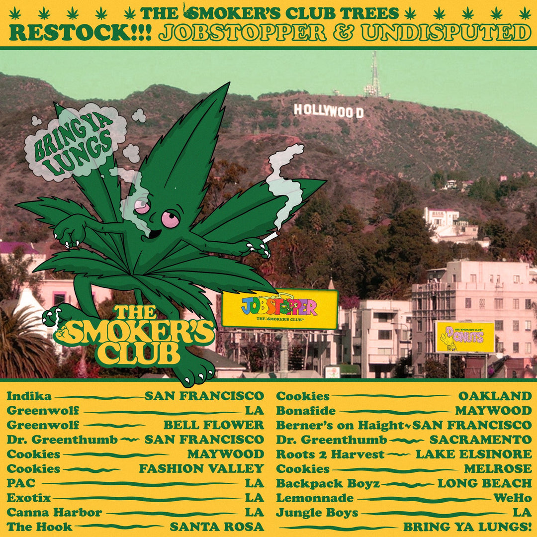 The Smokers Club TREES are Restocked All Over California