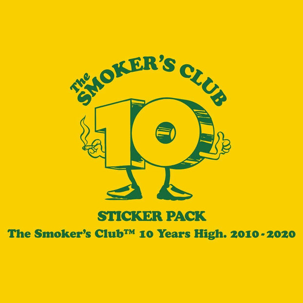 10 Years High Sticker Pack - The Smoker's Club